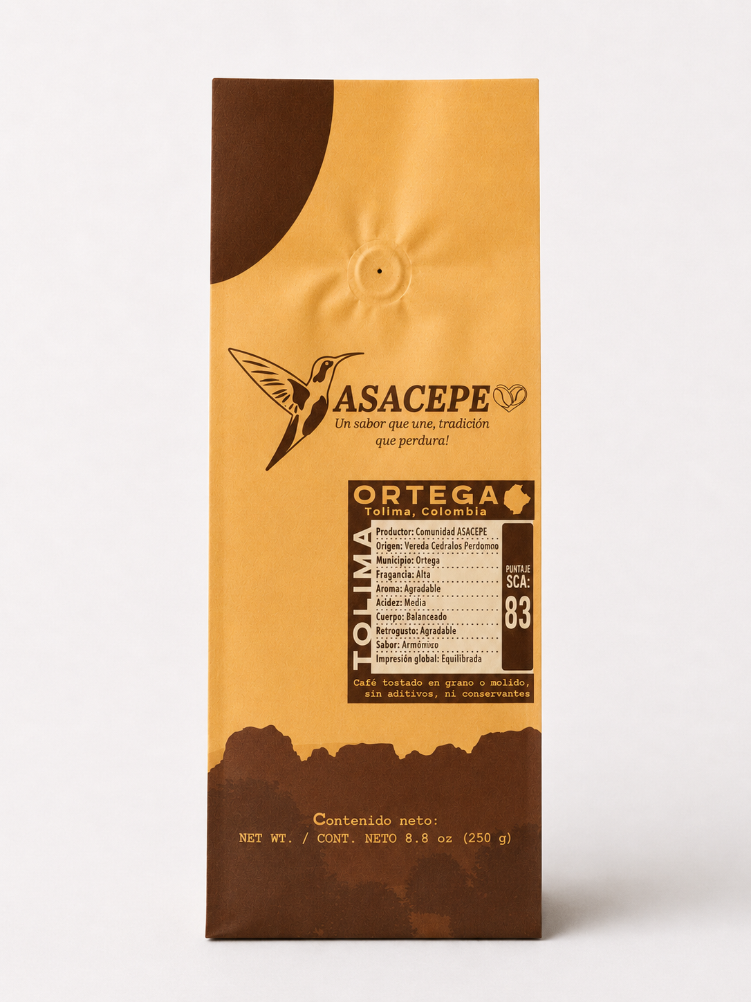 Café molido 250g colombiano – tostado, aroma intenso y sabor auténtico