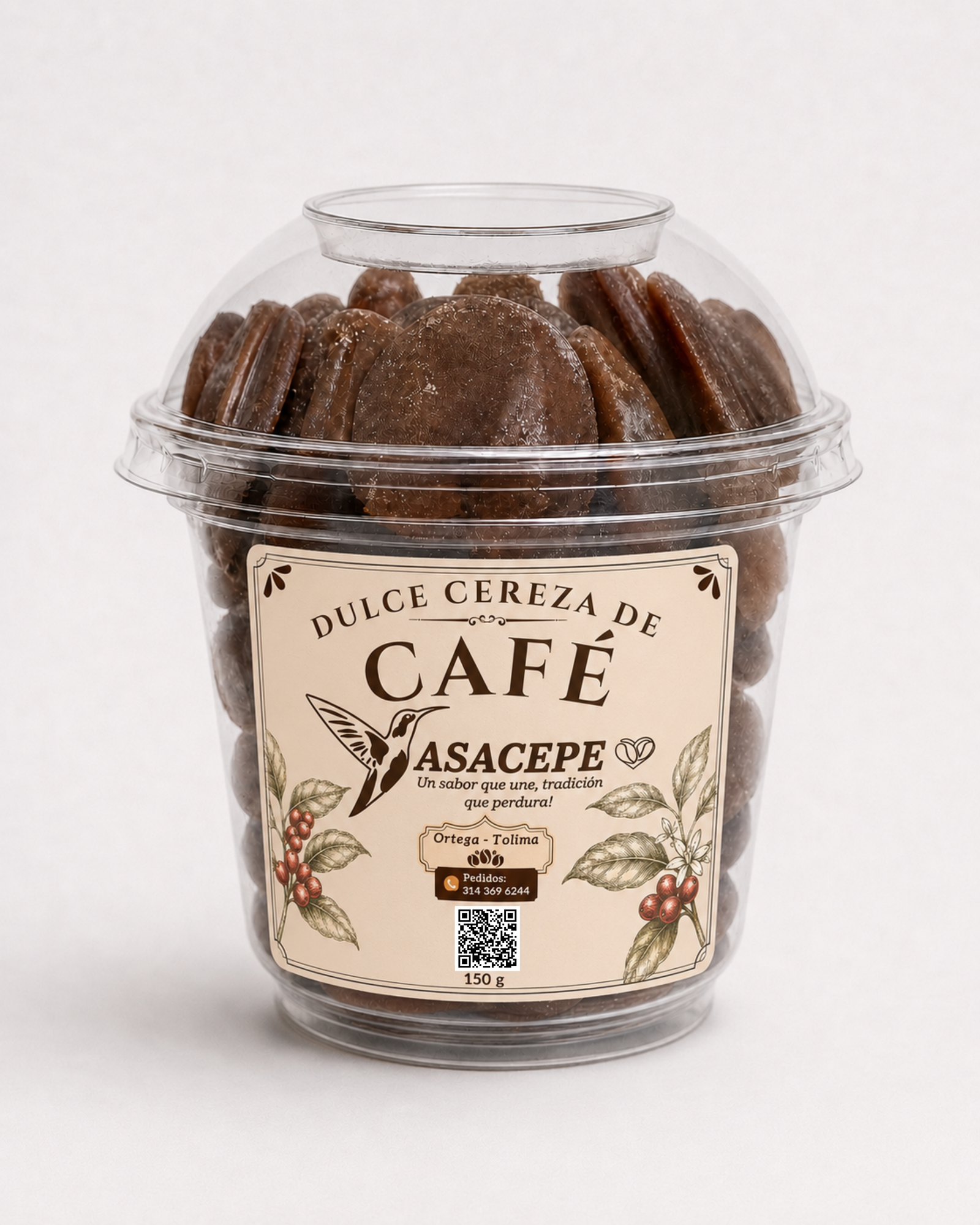 Dulce de cereza de café  150g– artesanal, frutal y con sabor intenso
