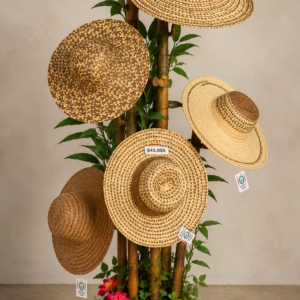 Sombrero artesanal de diseño neutro – elegancia natural y estilo minimalista