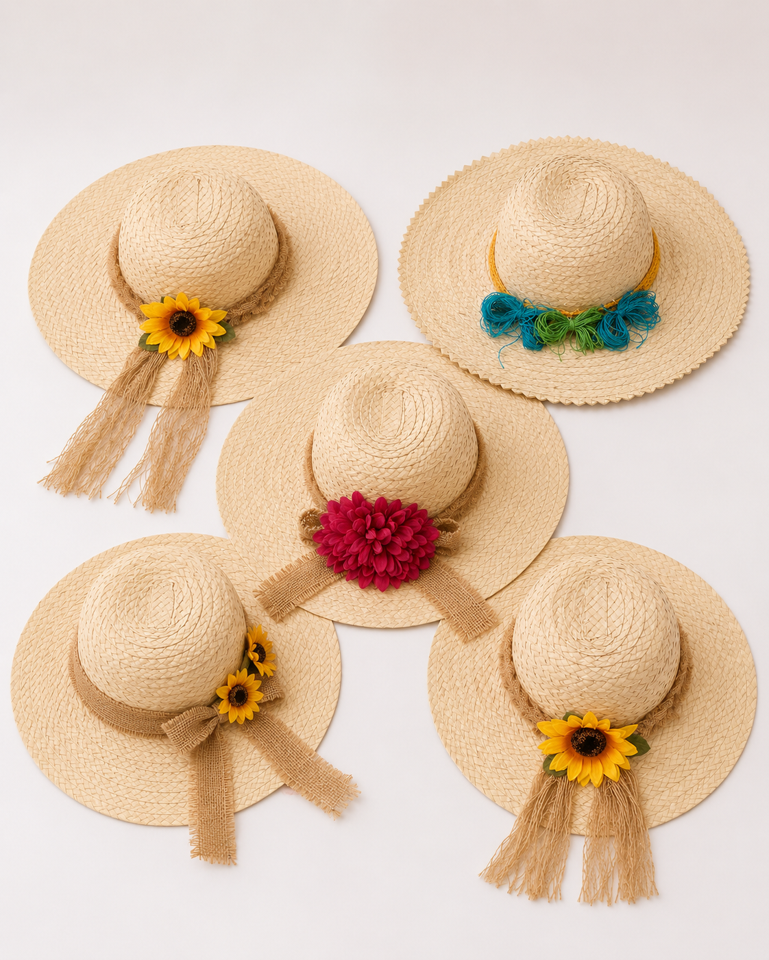 Sombrero artesanal estilo Cunday – hecho a mano por mujeres indígenas Cuindes